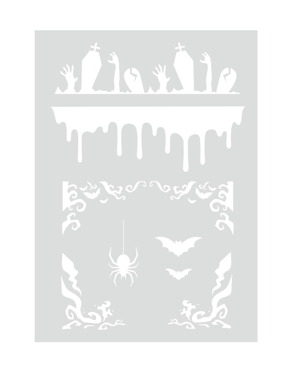 All Hallows Eve Stencil And Stamp Set-Fright Night